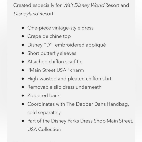 Disney Blue Main Street Blue and White Striped vintage style Dress - Picture 10 of 13